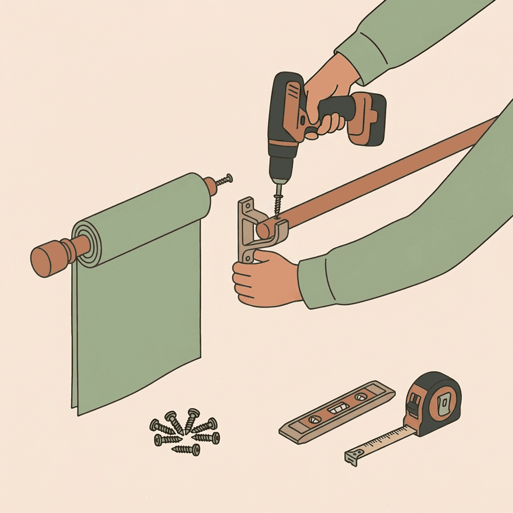 Install Curtains and Blinds